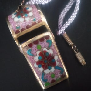 Vintage Whistle Pendant Necklace