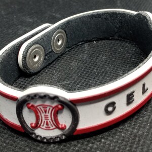 Vintage Celine White Rubber World Cup Limited Bracelet 2002