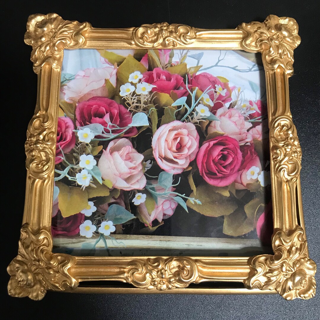 Vintage Ornate Gold Frame Designer Signed Good Forever Elias Etsy