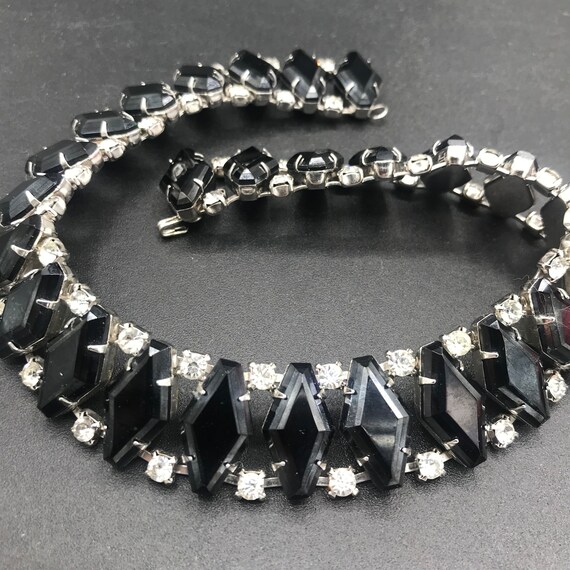 Very Pretty Vintage Rhinestone Necklace, Vintage … - image 3