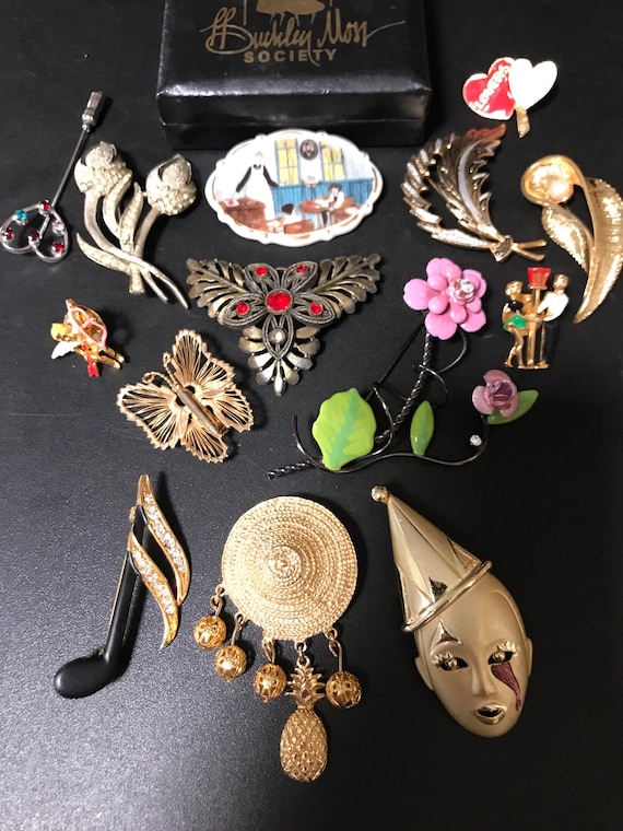 Broche Vintage Superbe Années 50-60 - Bijou Ancien Occasion