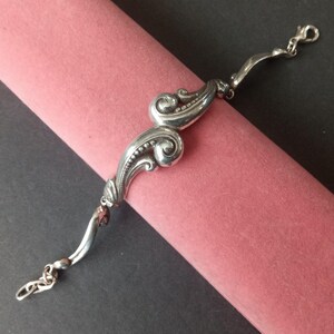 Brighton Vintage Designer Silver Tone Ornate Bracelet