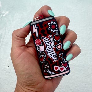 Energy Drink Pop™ Can Tab Keychain | 3D Printed Soda Tab Opener | Alani Inspired | Monster Inspired | Cute Drink Accessory Cherry Pop