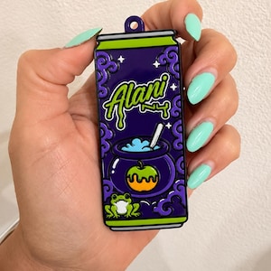 Energy Drink Pop™ Can Tab Keychain | 3D Printed Soda Tab Opener | Alani Inspired | Monster Inspired | Cute Drink Accessory Witches Brew