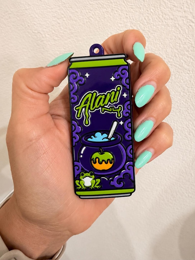 Energy Drink Pop™ Can Tab Keychain | 3D Printed Soda Tab Opener | Alani Inspired | Monster Inspired | Cute Drink Accessory Witches Brew