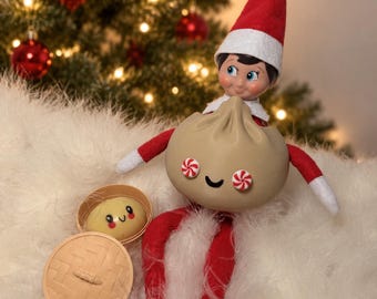 Christmas Elf Costume, Butter/ Bao Bun Elf Accessorie, Funny 3D Printed PLA Holiday Prop