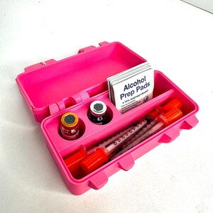 PrettyPep Storage/Travel Peptide Case | Vial & Syringe Organizer | Cute Medical Storage Box | 3D Printed Travel Case | Aesthetic Organizer image 2