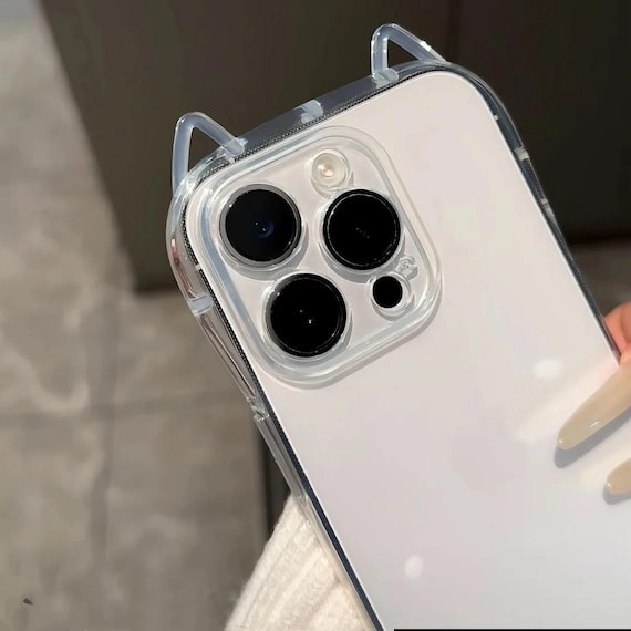 Clear Cat Ear iPhone Case | Cute Transparent Phone Case | Shockproof Protective Cover