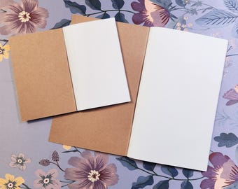 Blank Junk Journal Insert | Journal Pages | Regular or Mini | 64 Pages | Handmade