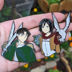 A-o-T Inspired Enamel Pins