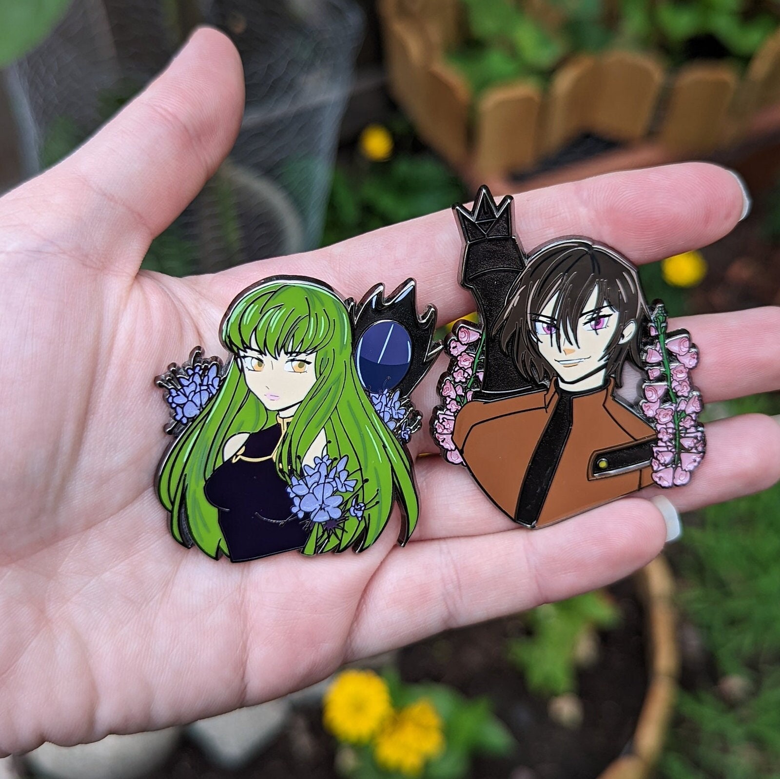 Badge Pins Lellouche & Suzaku & C. C. CODE GEASS: Lelouch of the