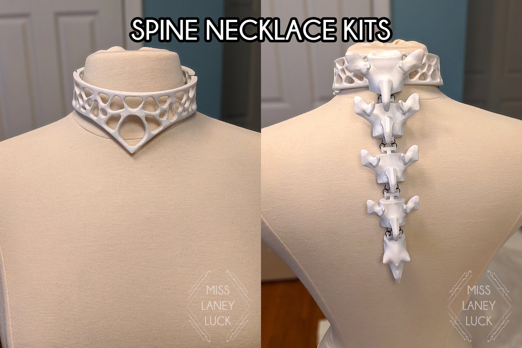 UNFINISHED KIT - Spine Necklace - 3d Printed Articulating