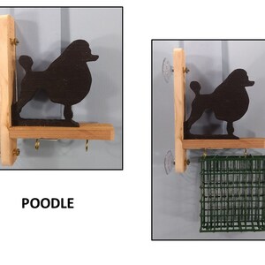 Custom Poodle Window Bird Feeder, Suet Feeder, Window Feeder, Bird Watcher, Suet, Dog Lover Gift, Bird Food Holder, Bird Seed,