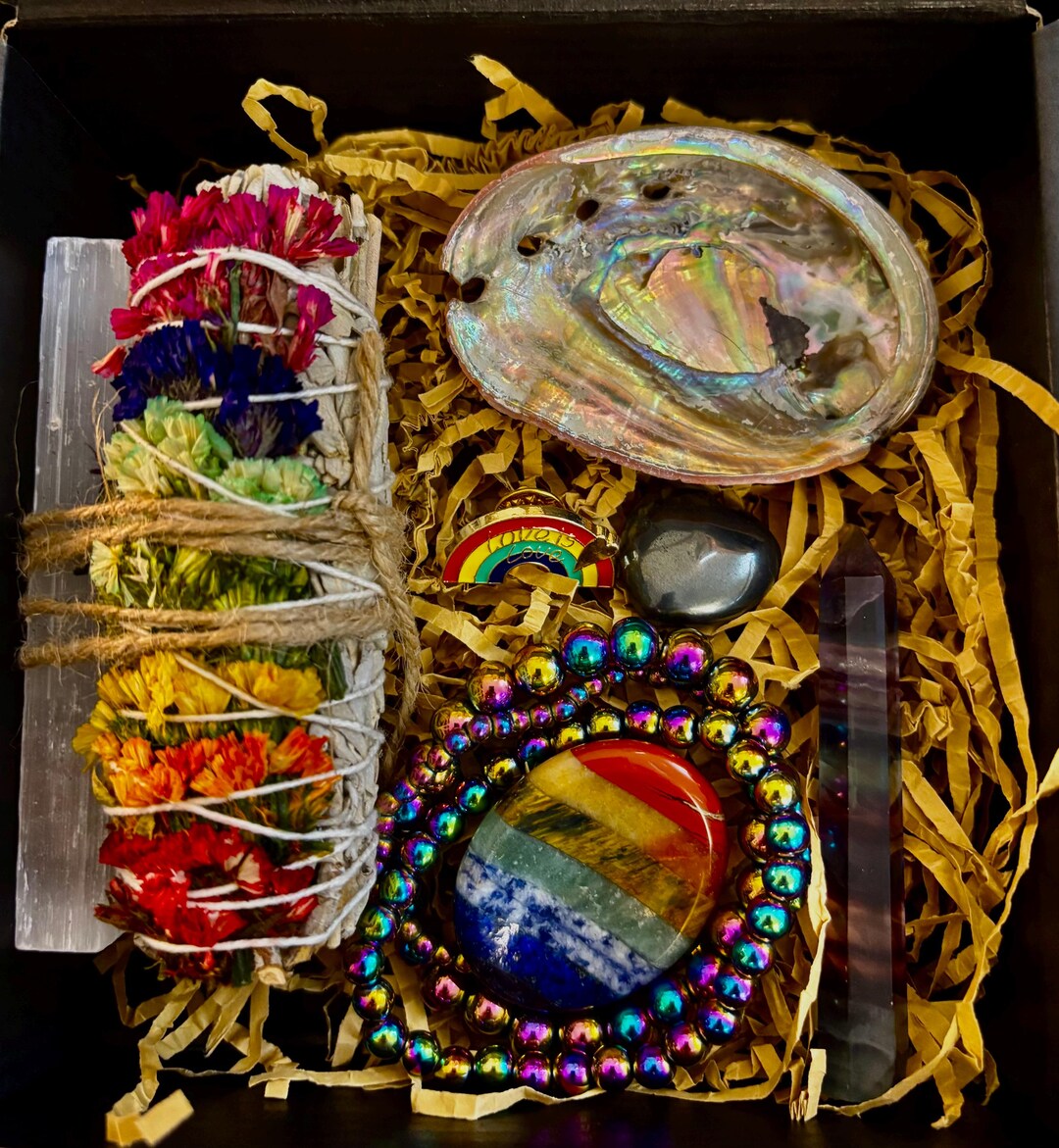 Love and Light LGBTQ Energy Gift Box – Rainbow Healing & Protection Set ...