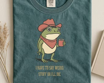 Camiseta divertida de rana: mago medieval con espada, humor desenfrenado