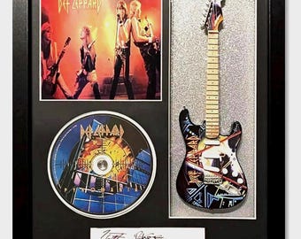 Def Lepard (Pryomania) Shadow Box Tribute 11”x14”