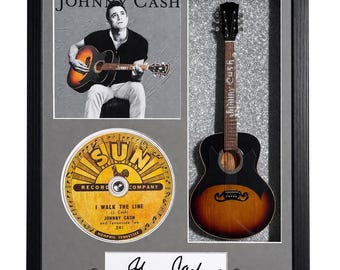 Johnny Cash Shadow Box Tribute 11”x14”