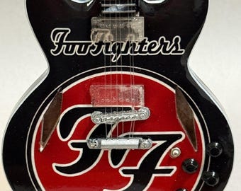 Foo Fighters 10” Guitar Tribute with stand. 1:4 scale