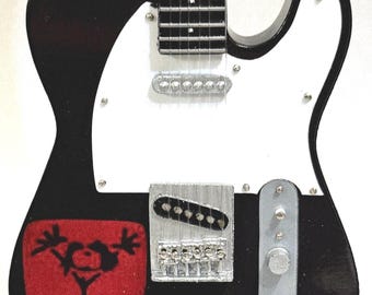 Pearl Jam 10” Guitar Tribute with stand.  1:4 scale