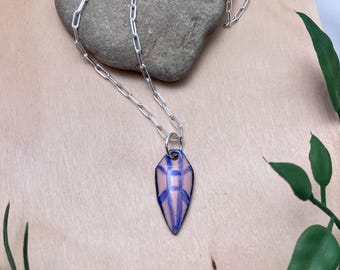 Ice Queen Pendant: Enamel on Copper