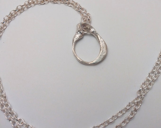 Flow and Fuse Pendant #4: Upcycled Sterling Silver