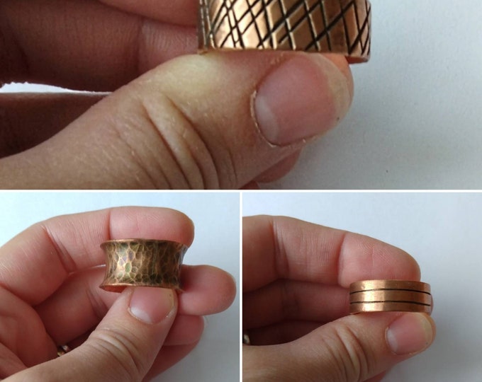 Copper Men's Rings, sizes 10.5 and 12