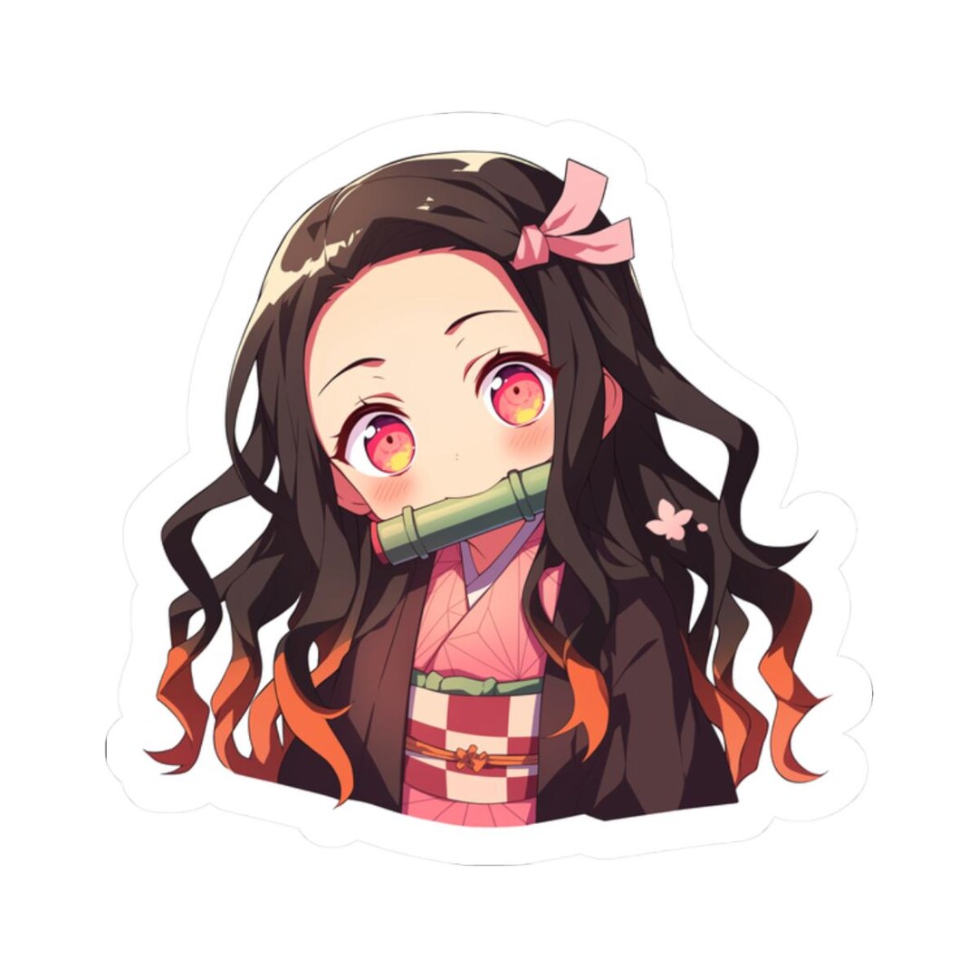 Nezuko Character Sticker, Durable Vinyl Decals (glossy Finish) - Etsy