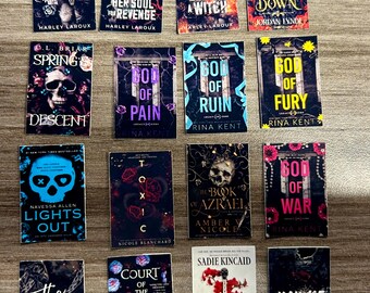 Pegatinas de título de libro personalizadas