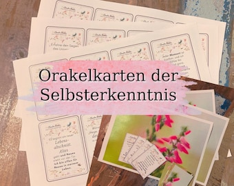 24 Karten zur Selbsterkenntnis PDF-Download – kraftvolle Affirmationen & besondere Bildrückseite. Sofort verfügbar. Nur für private Nutzung.