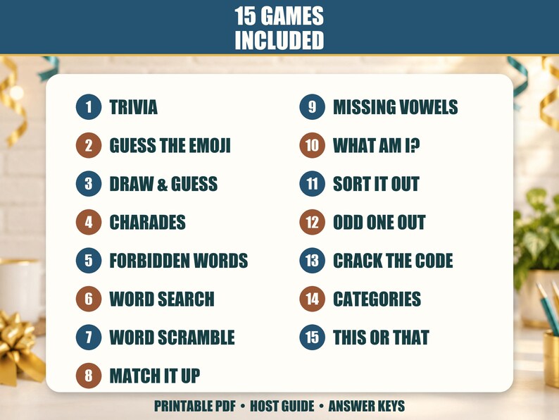 Medical Staff Services Week Games, 15 Printable MSP Appreciation ...