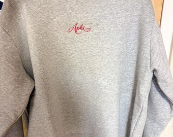Custom embroidered mock neck