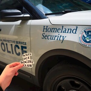 Anti ICE Social Club Decal image 2