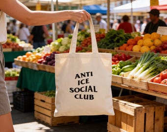 Anti ICE Social Club Tote