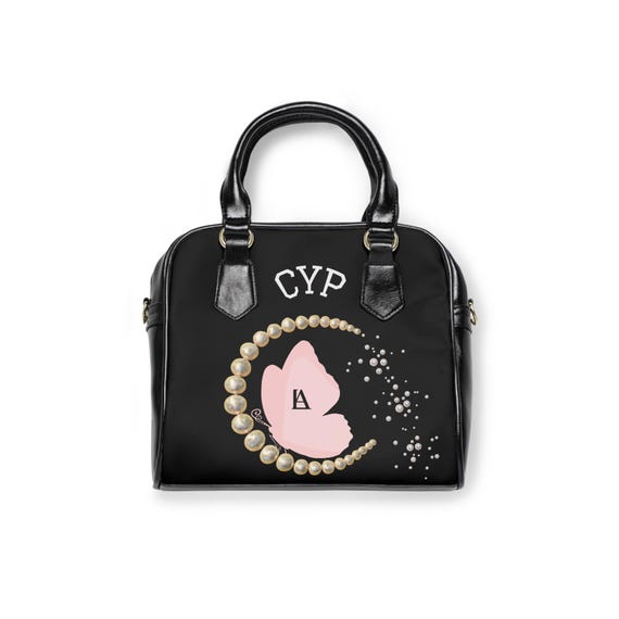 Shoulder Handbag, Clutch Your Pearls, Butterfly