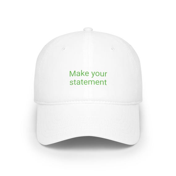 Personalized Low Profile Baseball Cap