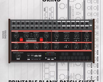 Behringer Grind Blank Patch Sheet Printable