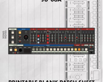 Roland JU-06a Blank Patch Sheet Printable