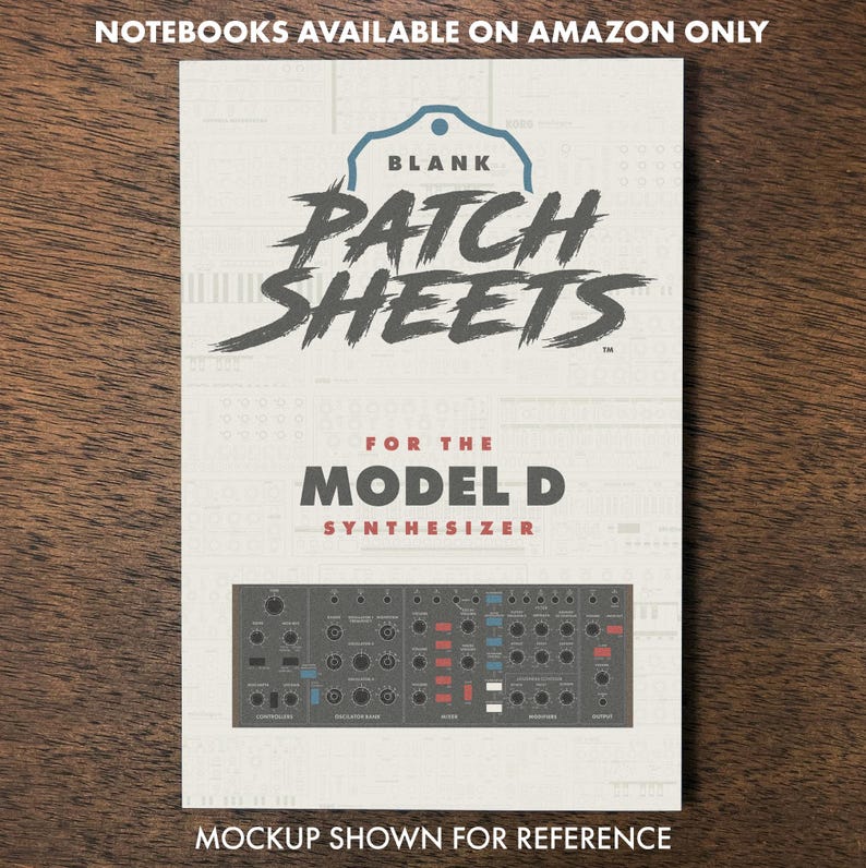 Behringer Model D Blank Patch Sheet | Synth Notes Template (PDF ...