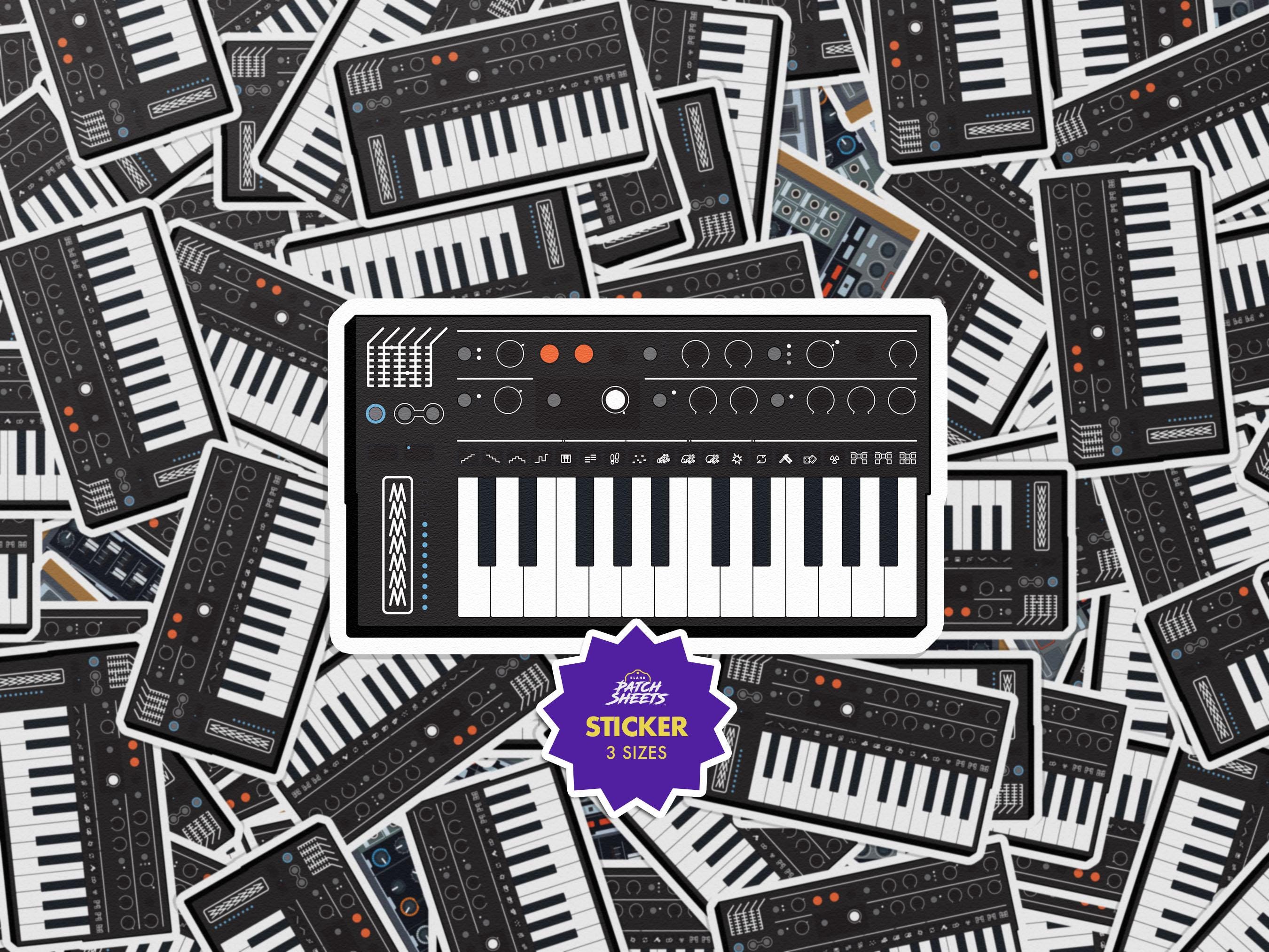 Synth Line Sticker Arturia Minifreak Sticker, Hybrid Synth Vinyl Decal for Laptop, Studio ...