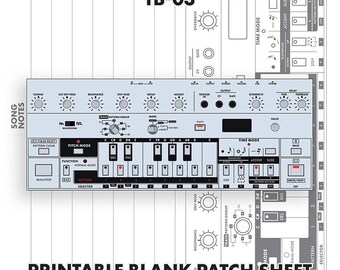 Roland TB-03 Pusta karta łatkowa do druku