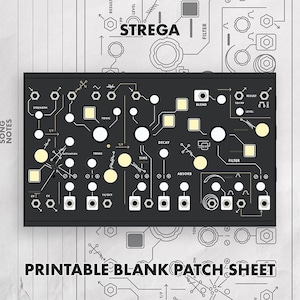Strega Patch Sheet, Synth Doku Vorlage (PDF Download)