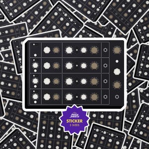 Vermona PerFOURmer MKII Synthesizer Sticker, Analog Polyphonic Synth Vinyl Decal for Laptop, Studio Gear, DAW Setup or Music Producer Gift