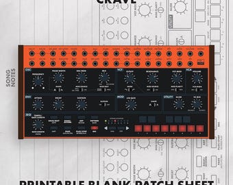 Arkusz łatek Behringer Crave Blank do druku