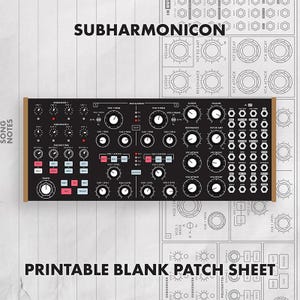 Moog Subharmonicon ブランクパッチシート | シンセノートテンプレート (PDFダウンロード)