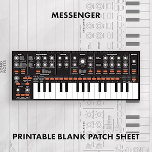 Moog Messenger Blank Patch Sheet Printable