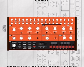 Behringer Crave blanco patchvel afdrukbaar