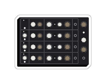 Vermona Perfourmer MKII Synthesizer Sticker, Analog Polyphonic Synth Vinyl Decal for Laptop, Studio Gear, DAW Setup or Music Producer Gift