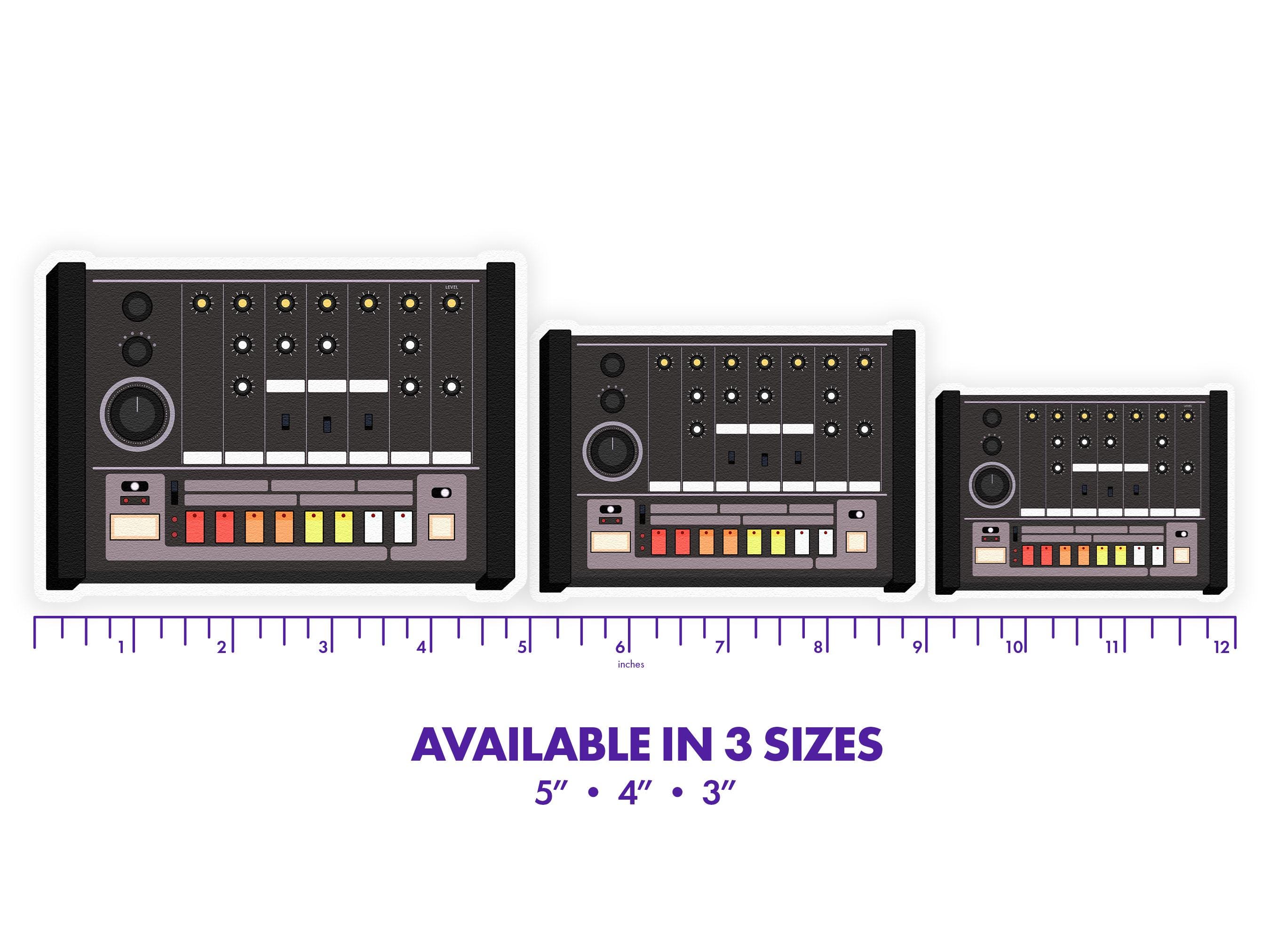 Roland TR-808 Drum Machine Sticker, Analog Rhythm Vinyl Decal for ...