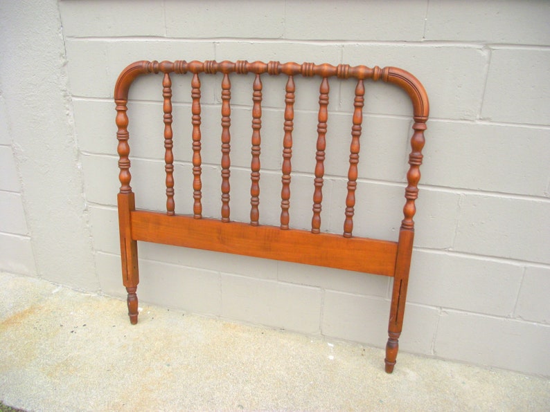 Heirloom Jenny Lind Bed Spindle Spool Twin Size Solid Maple Image 0