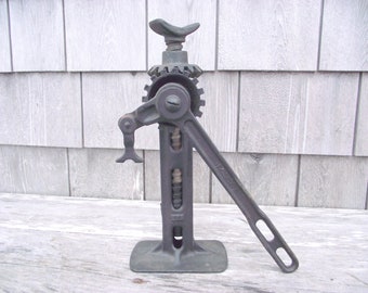 Antique Ford Model T Screw Jack Auto Truck Cast Iron Script Walker Industrial Automotive Vehicle Jack Packard Buick Ford Model A T Cadillac